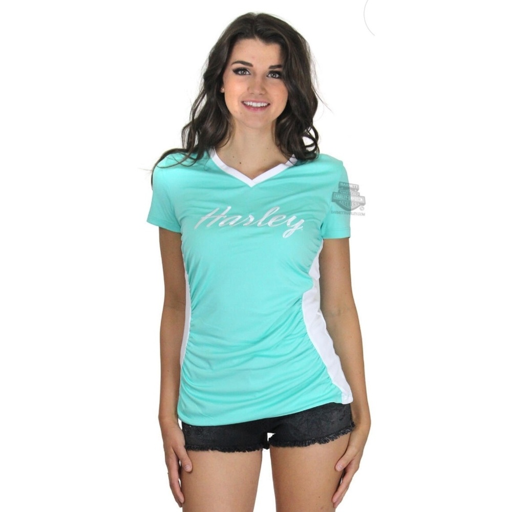 Harley-Davidson Criss Cross Back V-Neck